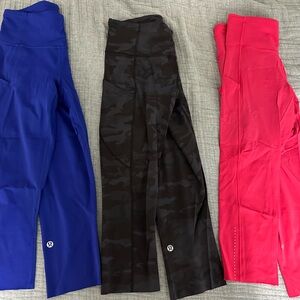 Set of 3 Lululemon Fast & Free Crops